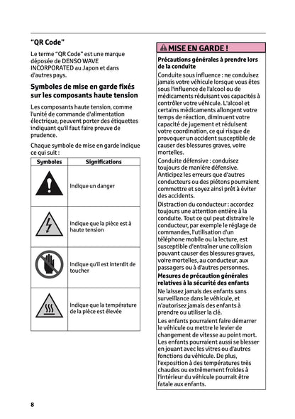 2025-2026 Toyota C-HR Plug-in-Hybrid Owner's Manual | French