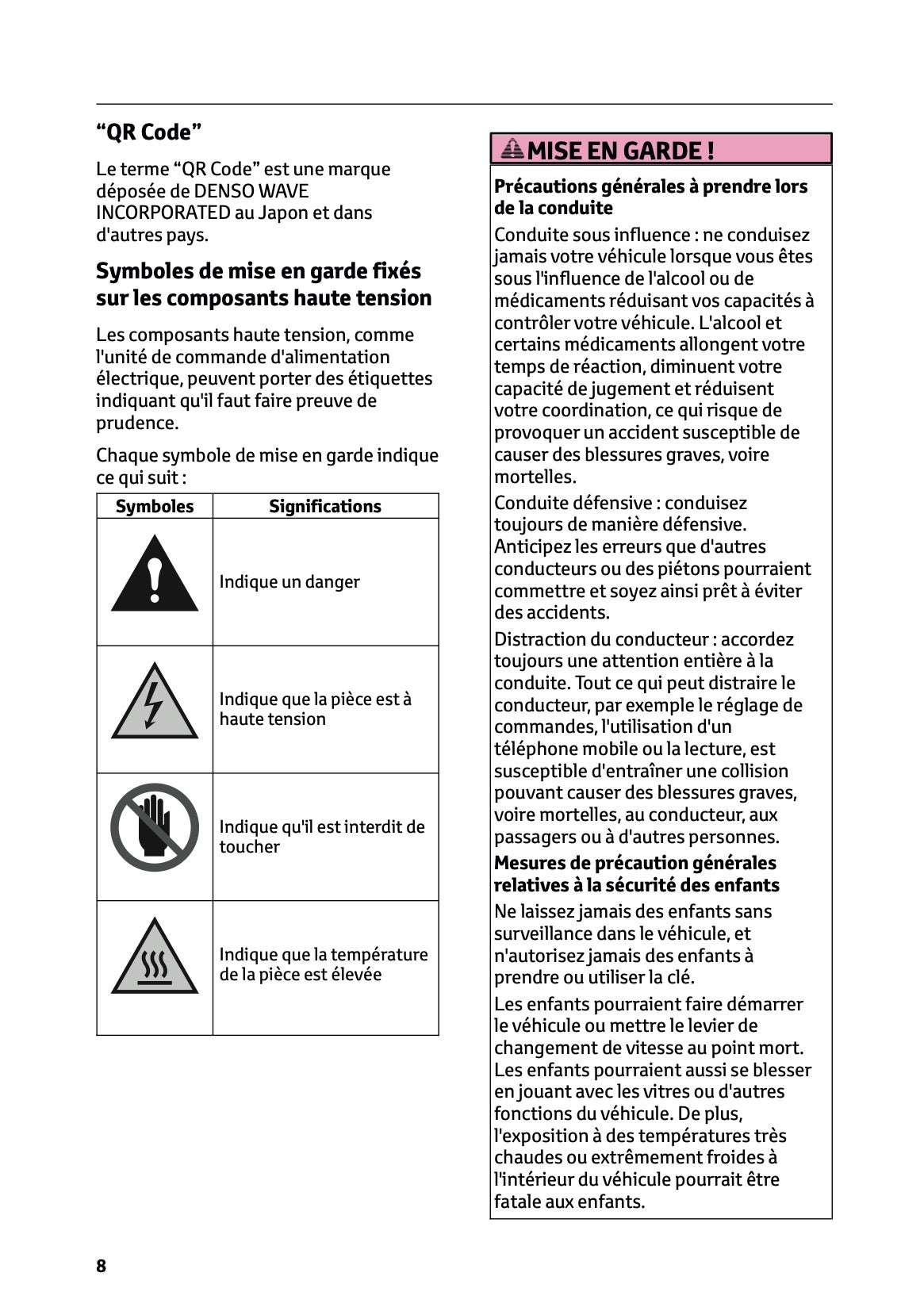 2026 Toyota C-HR Hybrid Owner's Manual | French