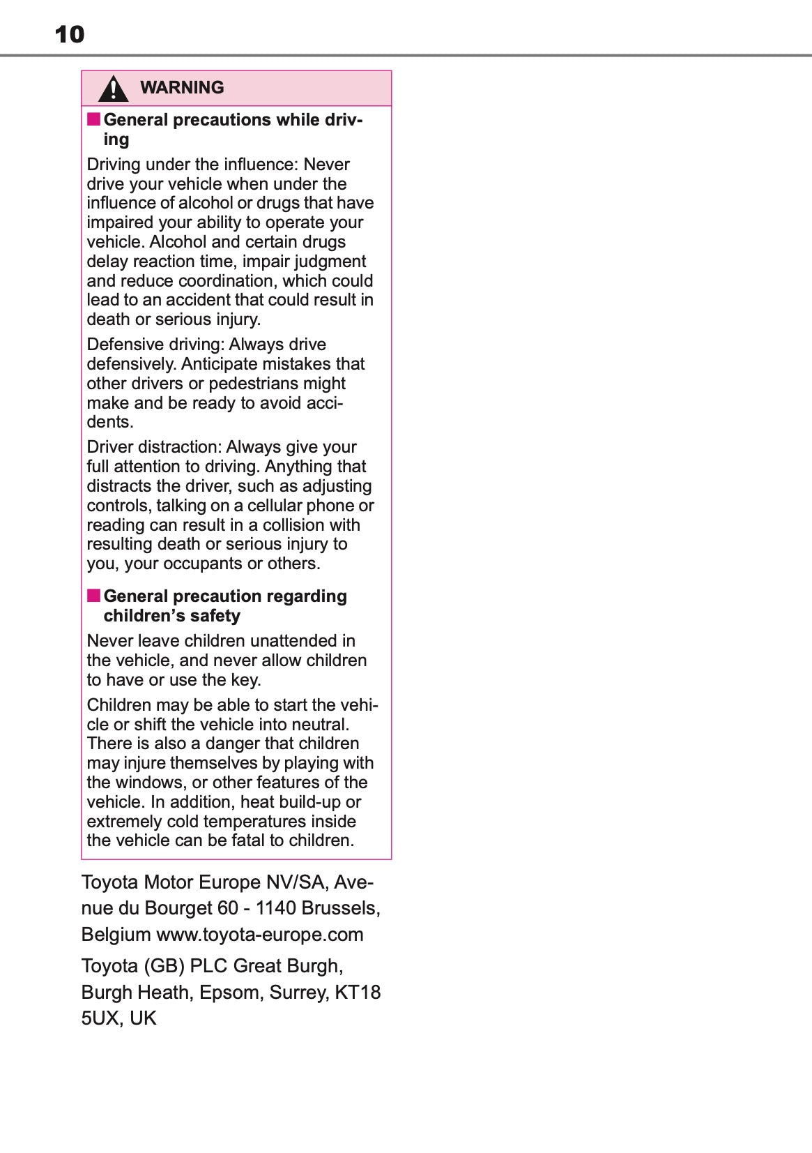 2025-2026 Toyota C-HR Plug-in-Hybrid Owner's Manual | English