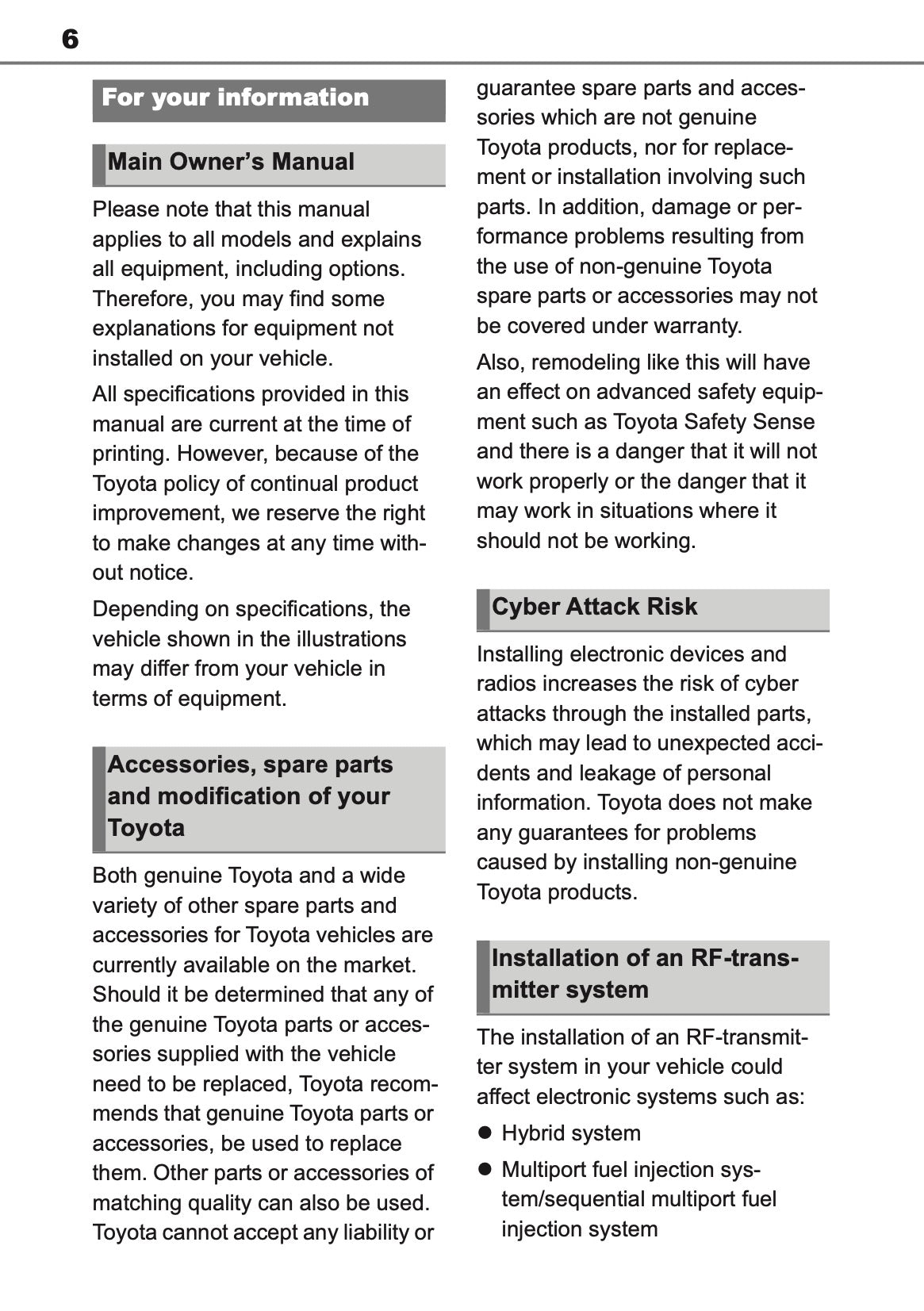 2025-2026 Toyota C-HR Plug-in-Hybrid Owner's Manual | English