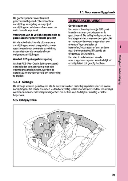 2023-2024 Toyota C-HR Hybrid Owner's Manual | Dutch