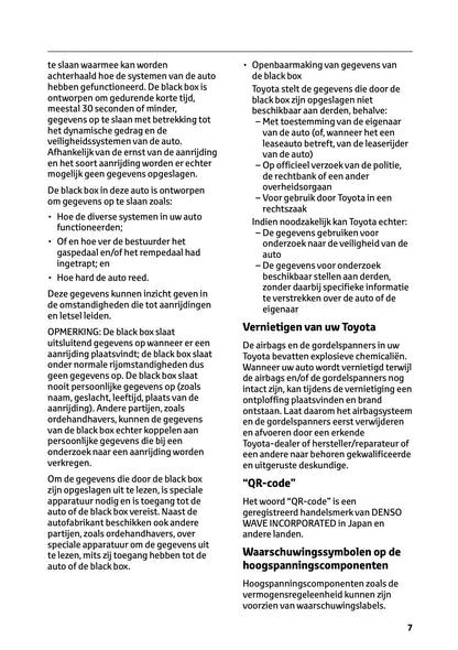 2026 Toyota C-HR Hybrid Owner's Manual | Dutch