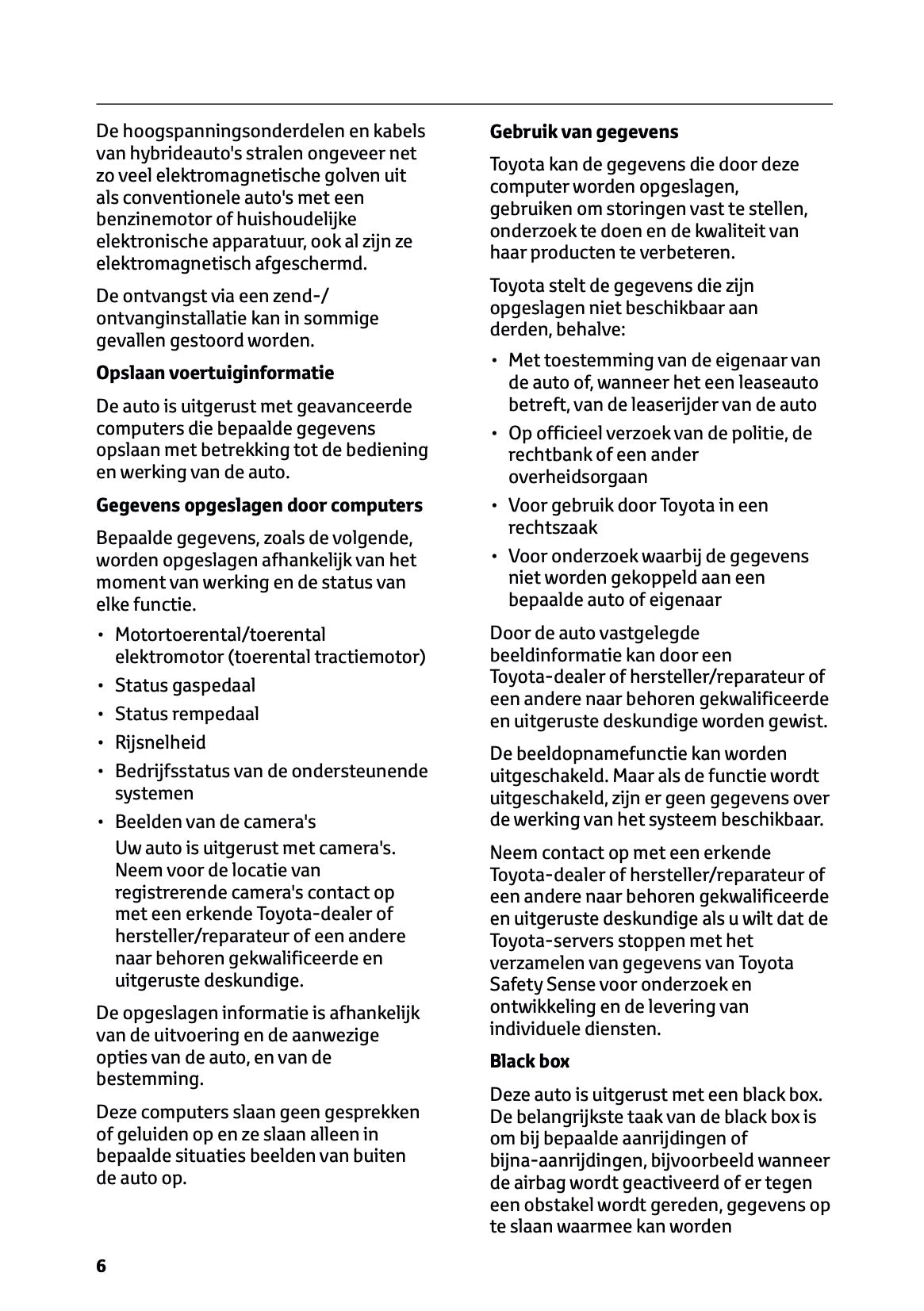 2026 Toyota C-HR Plug-in-Hybrid Owner's Manual | Dutch