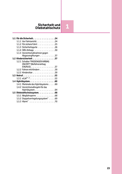 2025 Toyota Corolla Cross Hybrid Owner's Manual | German