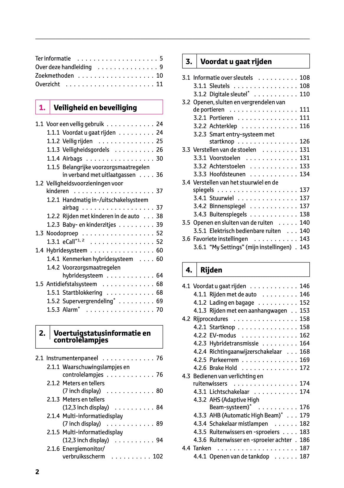 2025 Toyota Corolla Cross Hybrid Owner's Manual | Dutch