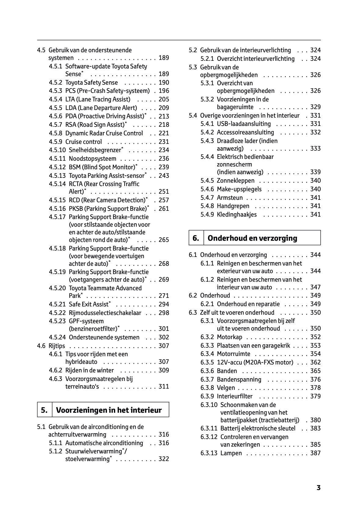 2025 Toyota Corolla Cross Hybrid Owner's Manual | Dutch