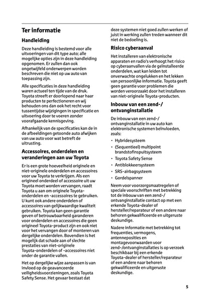 2025 Toyota Corolla Cross Hybrid Owner's Manual | Dutch