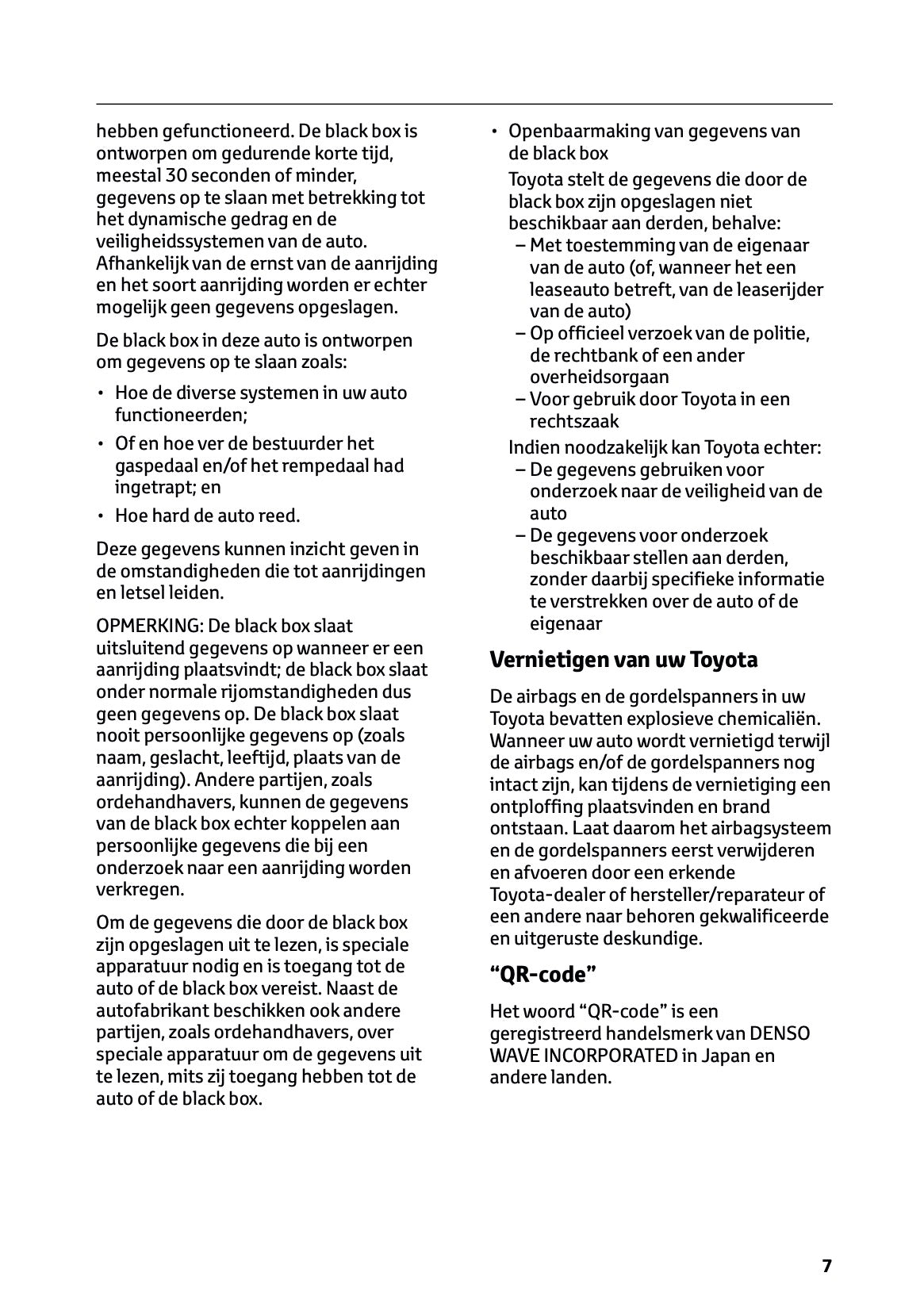 2025 Toyota Corolla Cross Hybrid Owner's Manual | Dutch