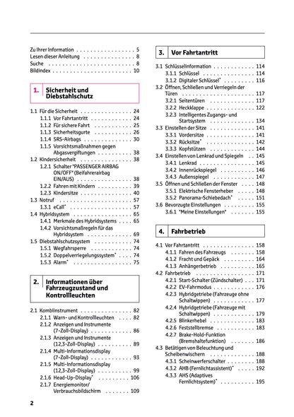 2026 Toyota Corolla Hybrid Hatchback/Touring Sports Owner's Manual | German