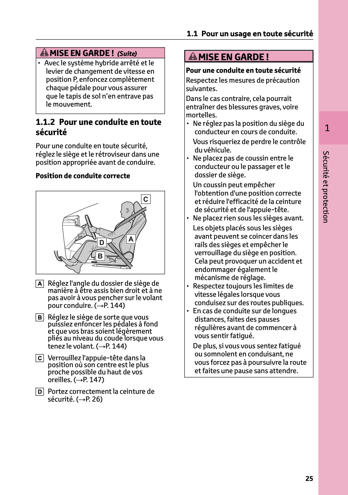 2025 Toyota Corolla Hybrid Hatchback/Touring Sports Owner's Manual | French