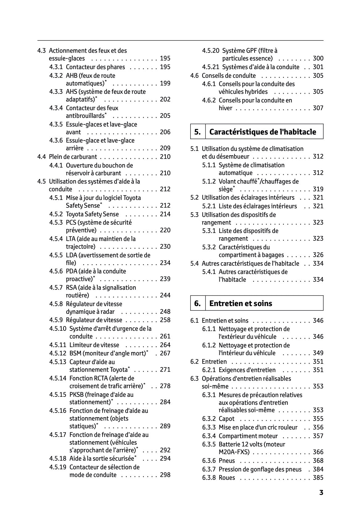 2025 Toyota Corolla Hybrid Hatchback/Touring Sports Owner's Manual | French