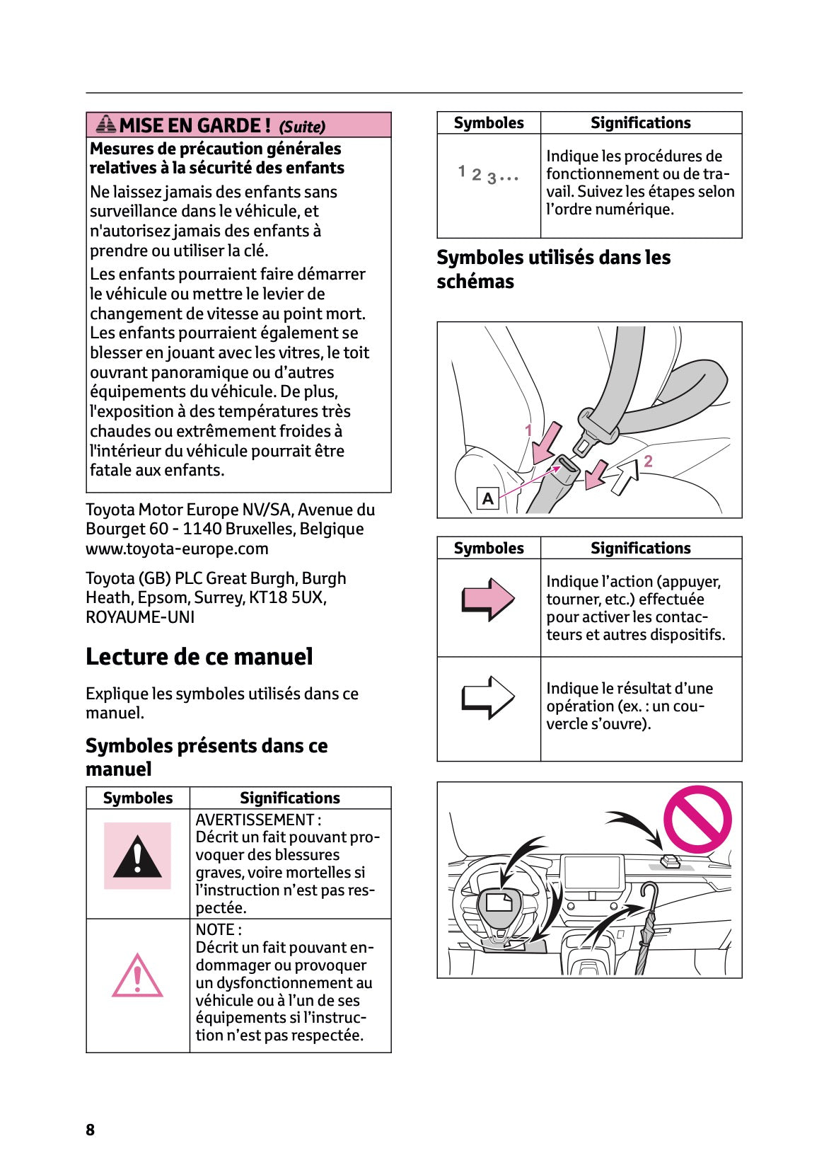 2025 Toyota Corolla Hybrid Hatchback/Touring Sports Owner's Manual | French