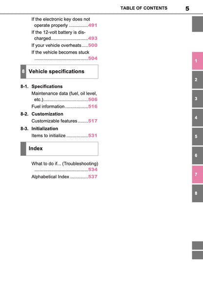 2025 Toyota Corolla Hybrid Hatchback/Touring Sports Owner's Manual | English