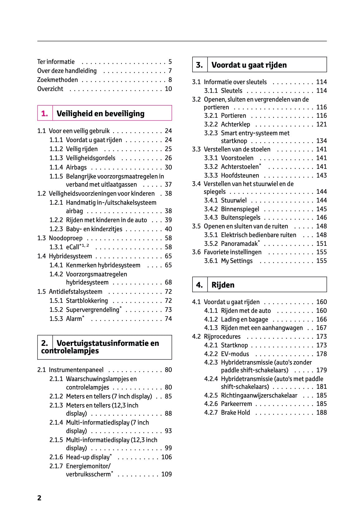 2023 Toyota Corolla Hybrid Hatchback/Touring Sports Owner's Manual | Dutch