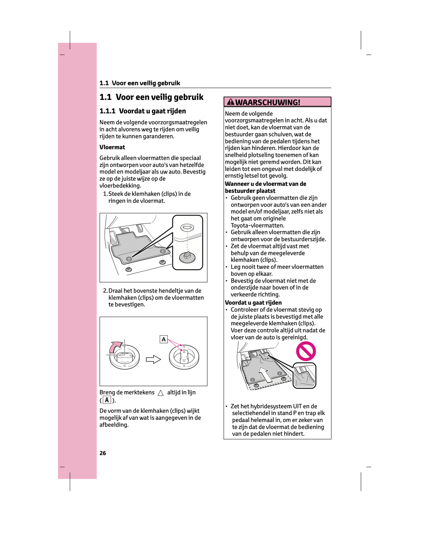 2024 Toyota Corolla Touring Sports Hybrid/Corolla Hatchback Hybrid Owner's Manual | Dutch