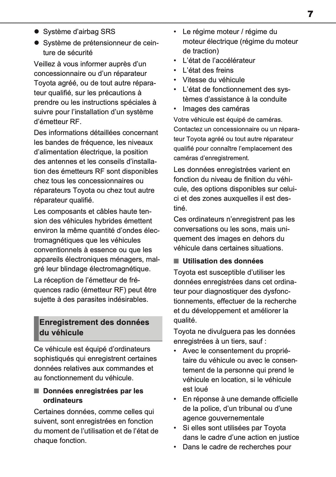 2023 Toyota Prius PHEV Owner's Manual | French