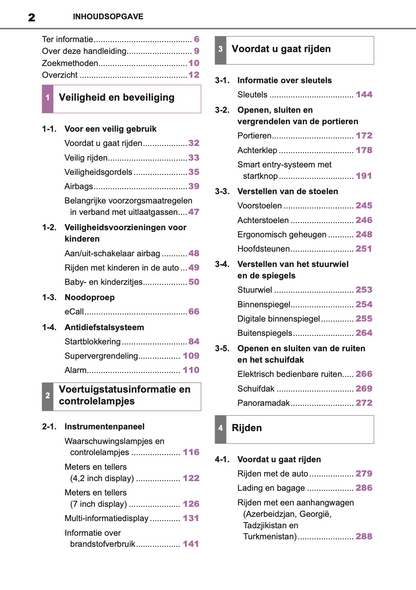 2019-2020 Toyota RAV4 Owner's Manual | Dutch