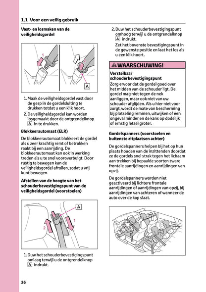 2024-2025 Toyota RAV4 Plug-in-Hybrid Owner's Manual | Dutch
