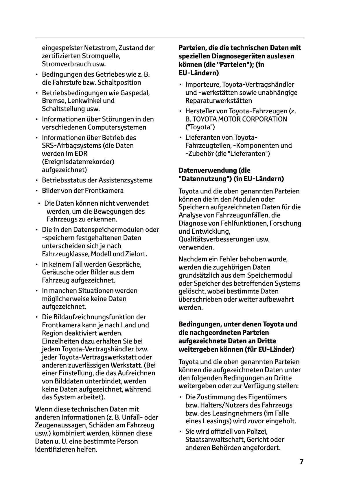 2025-2026 Toyota Urban Cruiser Bedienungsanleitung | Deutsch