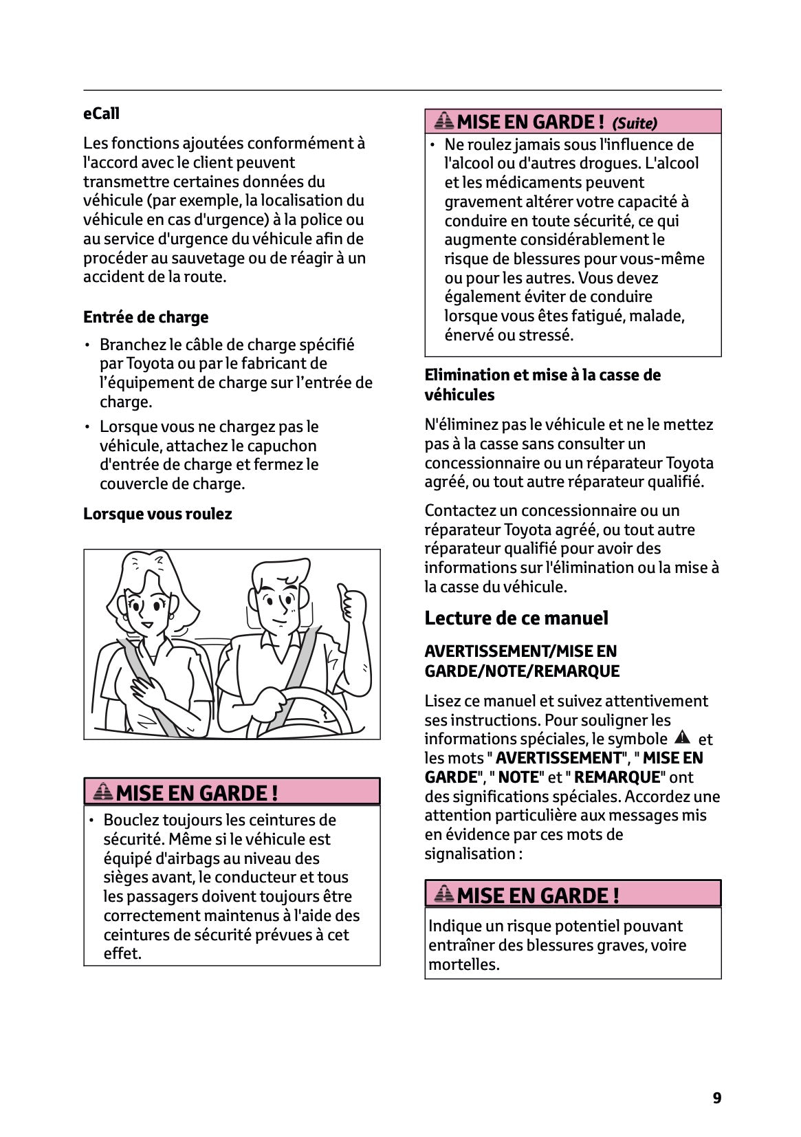 2025-2026 Toyota Urban Cruiser Owner's Manual | French