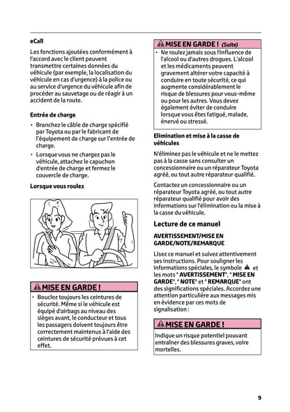 2025-2026 Toyota Urban Cruiser Owner's Manual | French