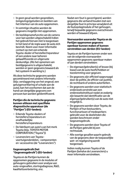 2025-2026 Toyota Urban Cruiser Owner's Manual | Dutch