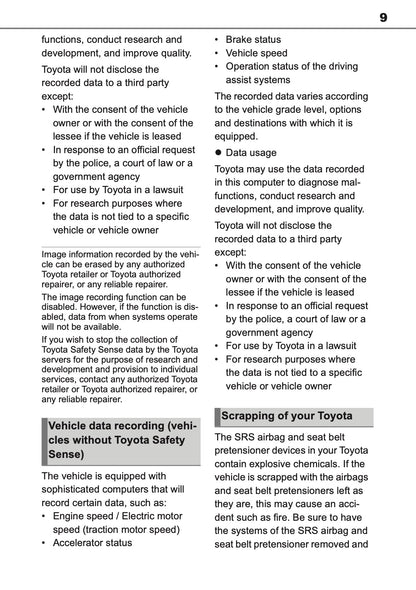 2026 Toyota Yaris Cross Hybrid Owner's Manual | English