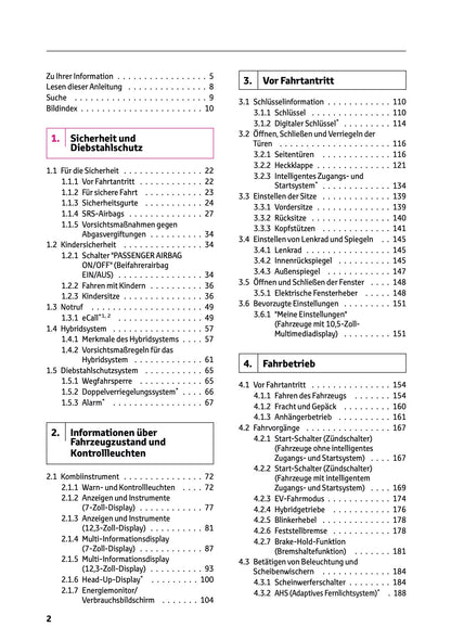 2024 Toyota Yaris Cross Hybrid Bedienungsanleitung | Deutsch