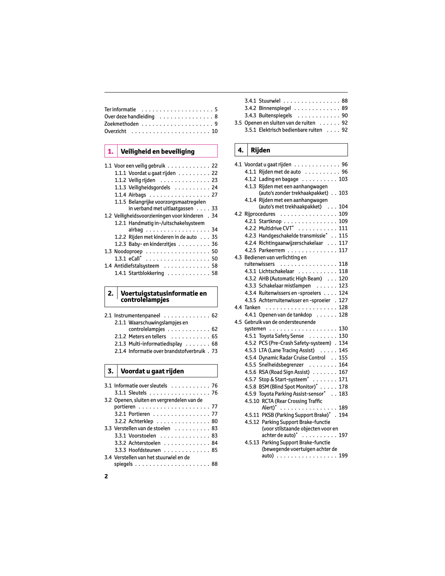 2024 Toyota Yaris Owner's Manual | Dutch