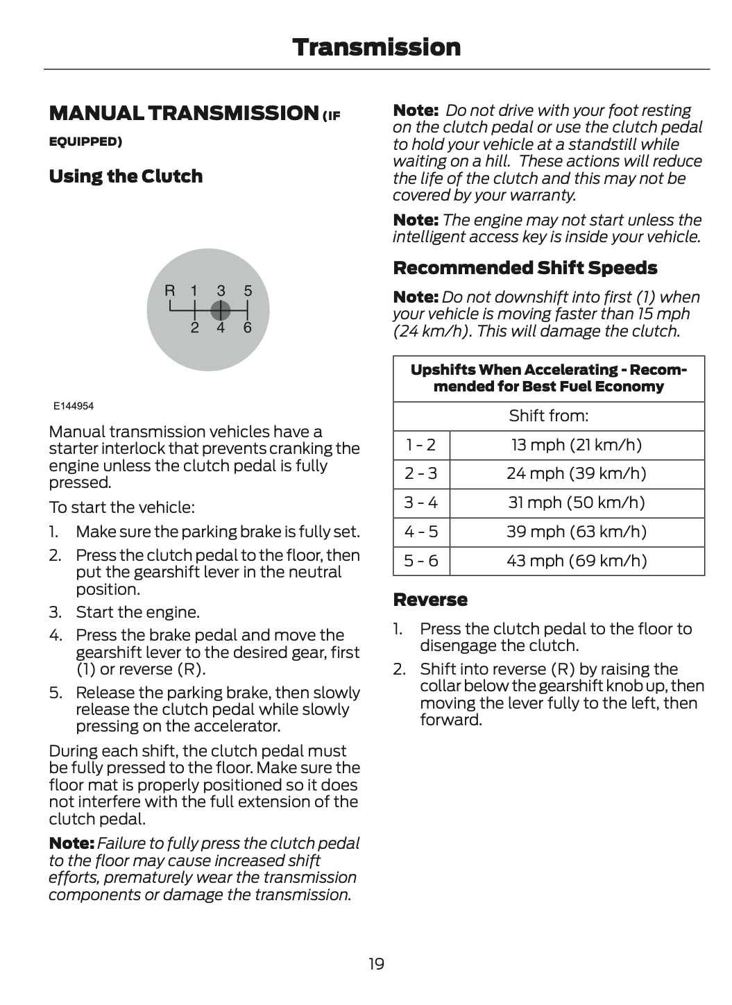 2021 Ford Mustang Mach 1 Owner's Manual Supplement | English