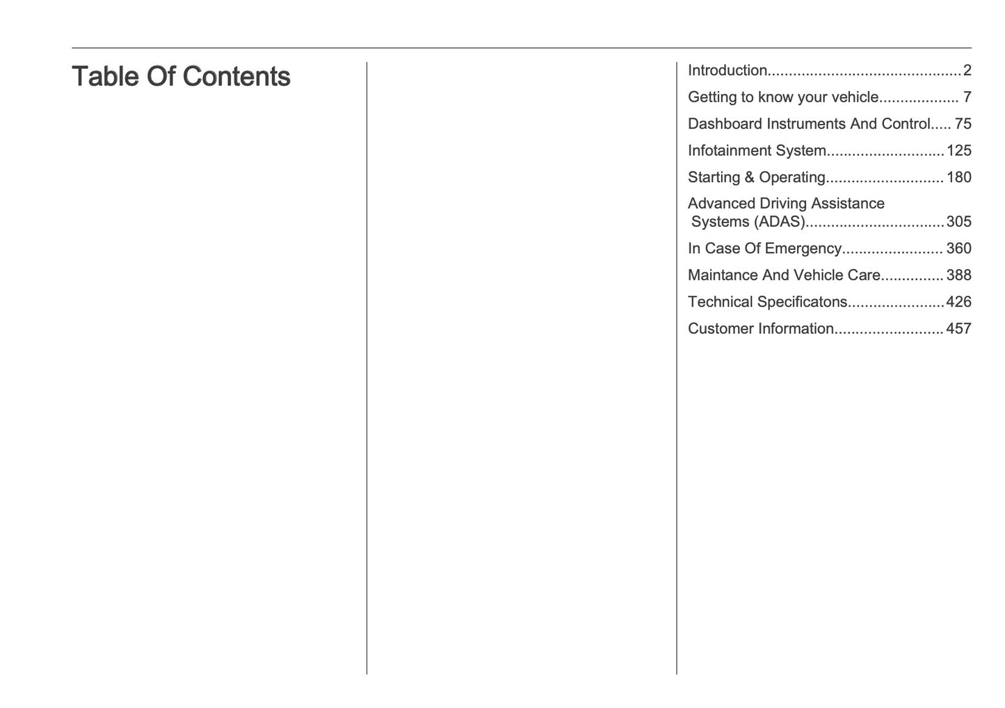 2026 Vauxhall Movano Owner's Manual | English