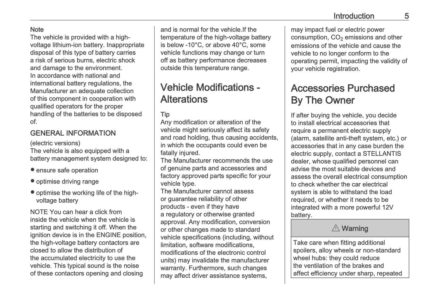 2026 Vauxhall Movano Owner's Manual | English