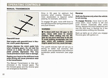 1986 Volkswagen Cabriolet Owner's Manual | English