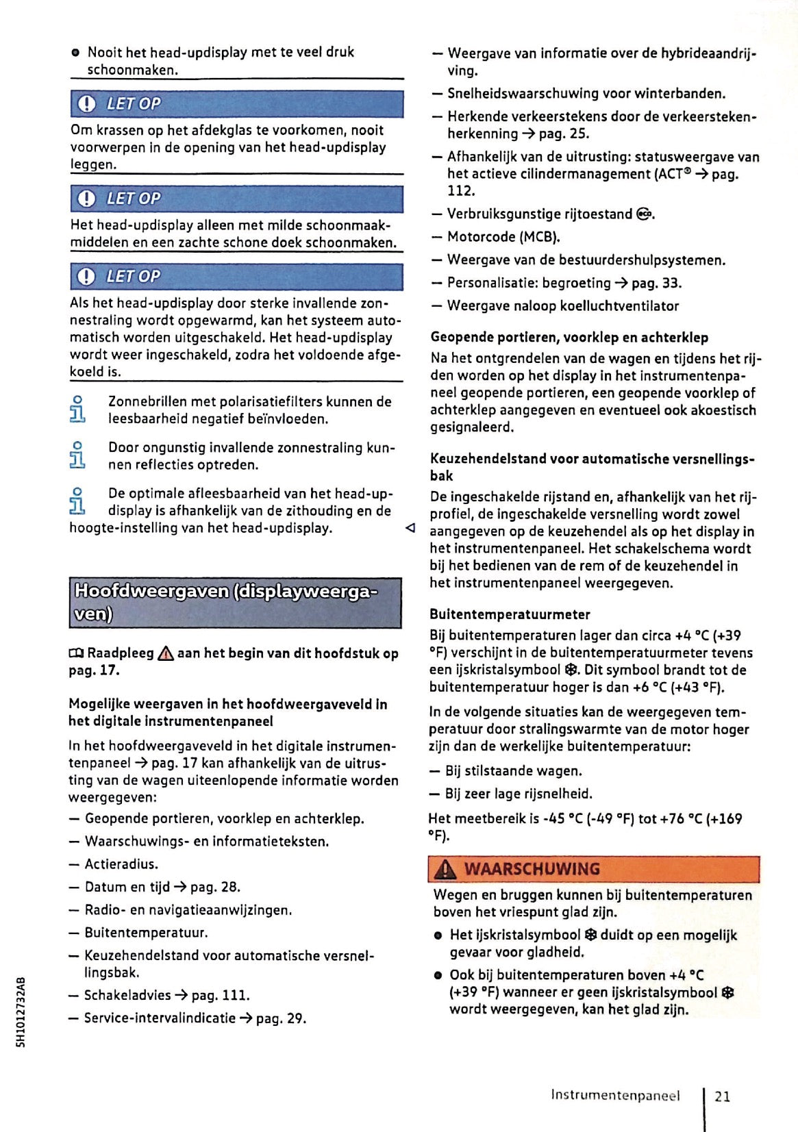 2020 Volkswagen Golf eHybrid / Golf GTE Bedienungsanleitung | Niederländisch