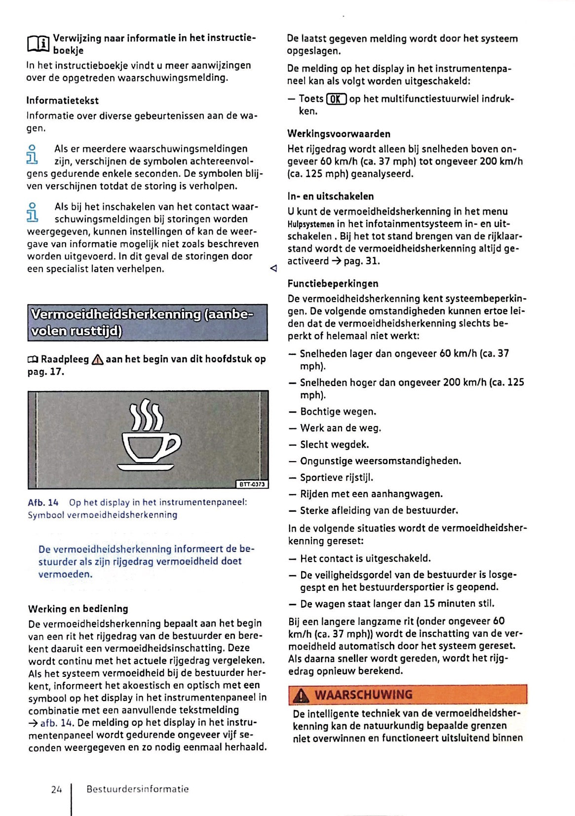 2020 Volkswagen Golf eHybrid / Golf GTE Bedienungsanleitung | Niederländisch