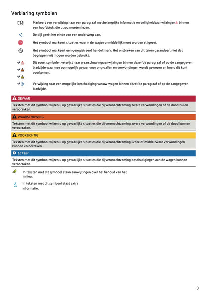 2020 Volkswagen Passat GTE/Passat Variant GTE Owner's Manual | Dutch