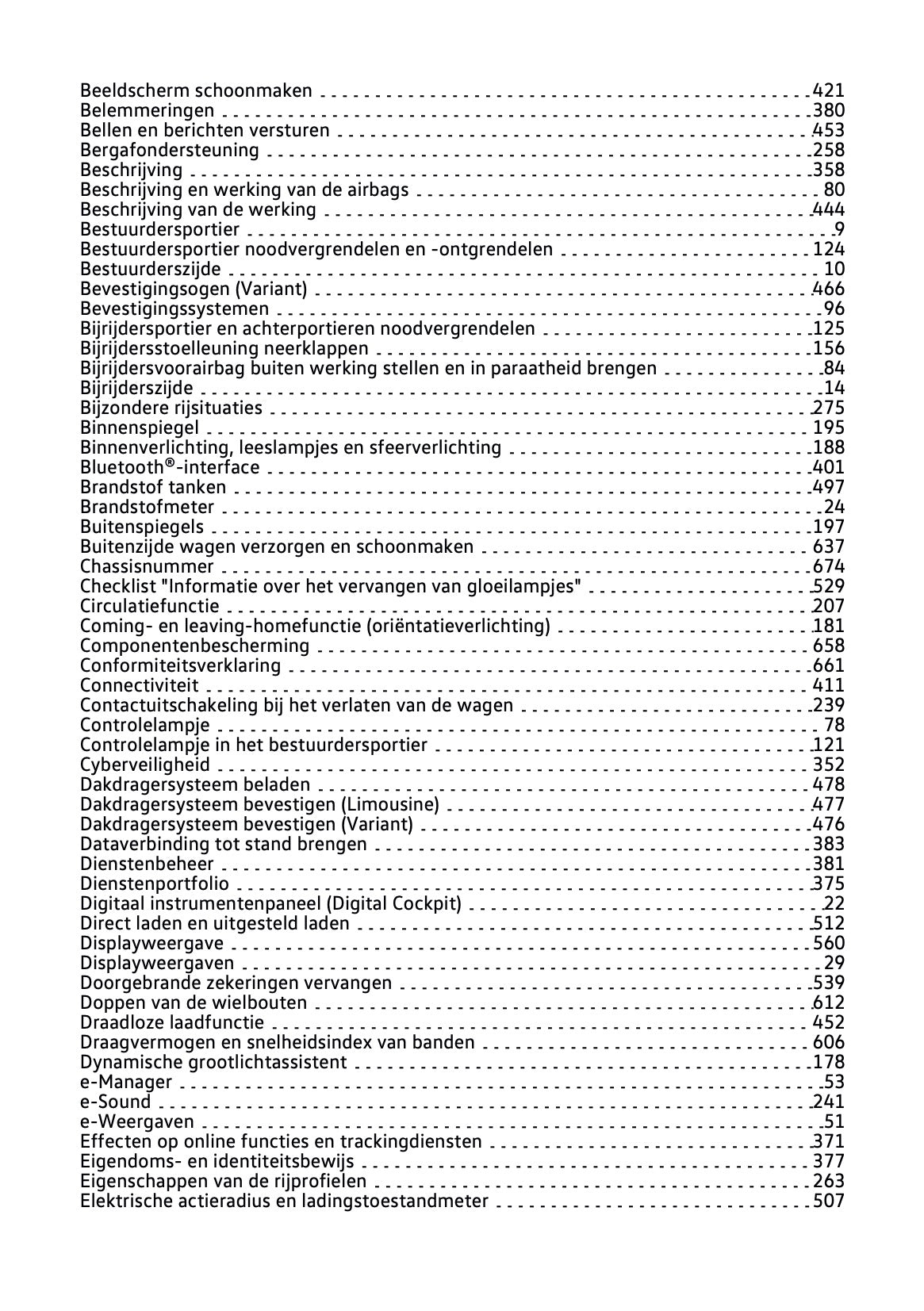 2020 Volkswagen Passat GTE/Passat Variant GTE Owner's Manual | Dutch