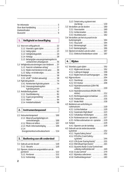 2022-2023 Toyota C-HR Hybrid Owner's Manual | Dutch