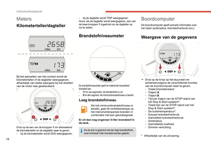 2018-2022 Citroën C1 Owner's Manual | Dutch