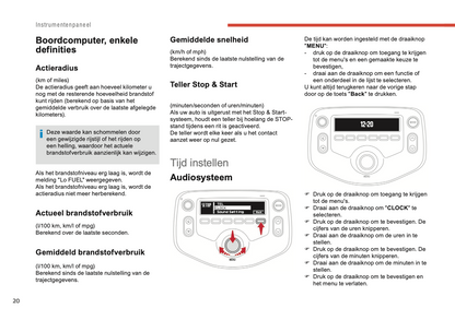 2018-2022 Citroën C1 Owner's Manual | Dutch