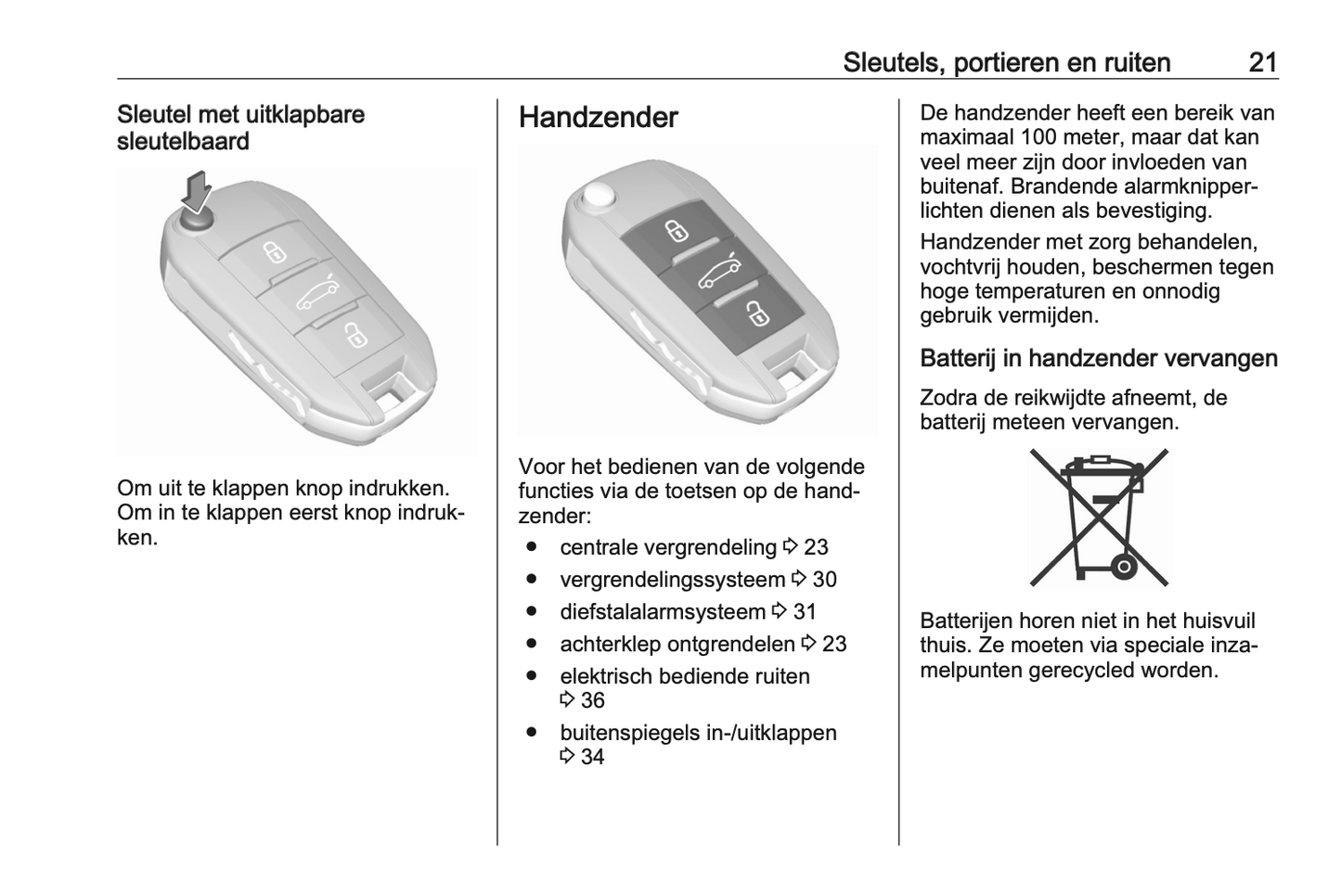 2020-2022 Opel Crossland Owner's Manual | Dutch