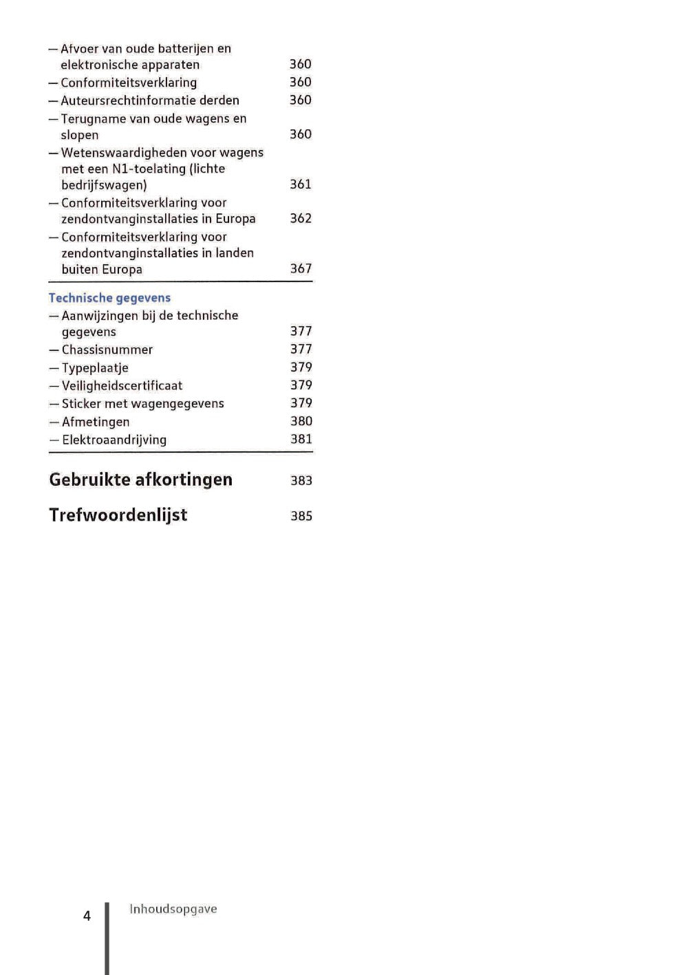 2020-2023 Volkswagen ID.3 Owner's Manual | Dutch