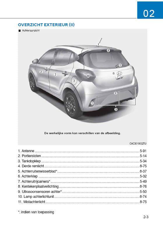 2020 Hyundai i10 Owner's Manual | Dutch