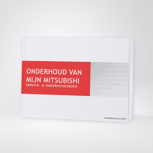 Mitsubishi Maintenance Book | Dutch