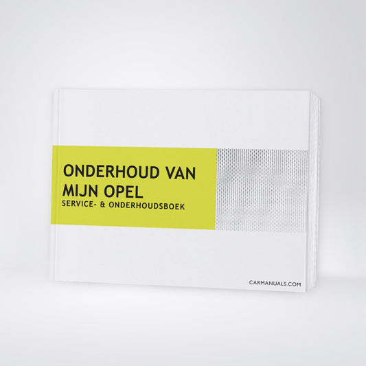 Onderhoudsboekje voor Opel