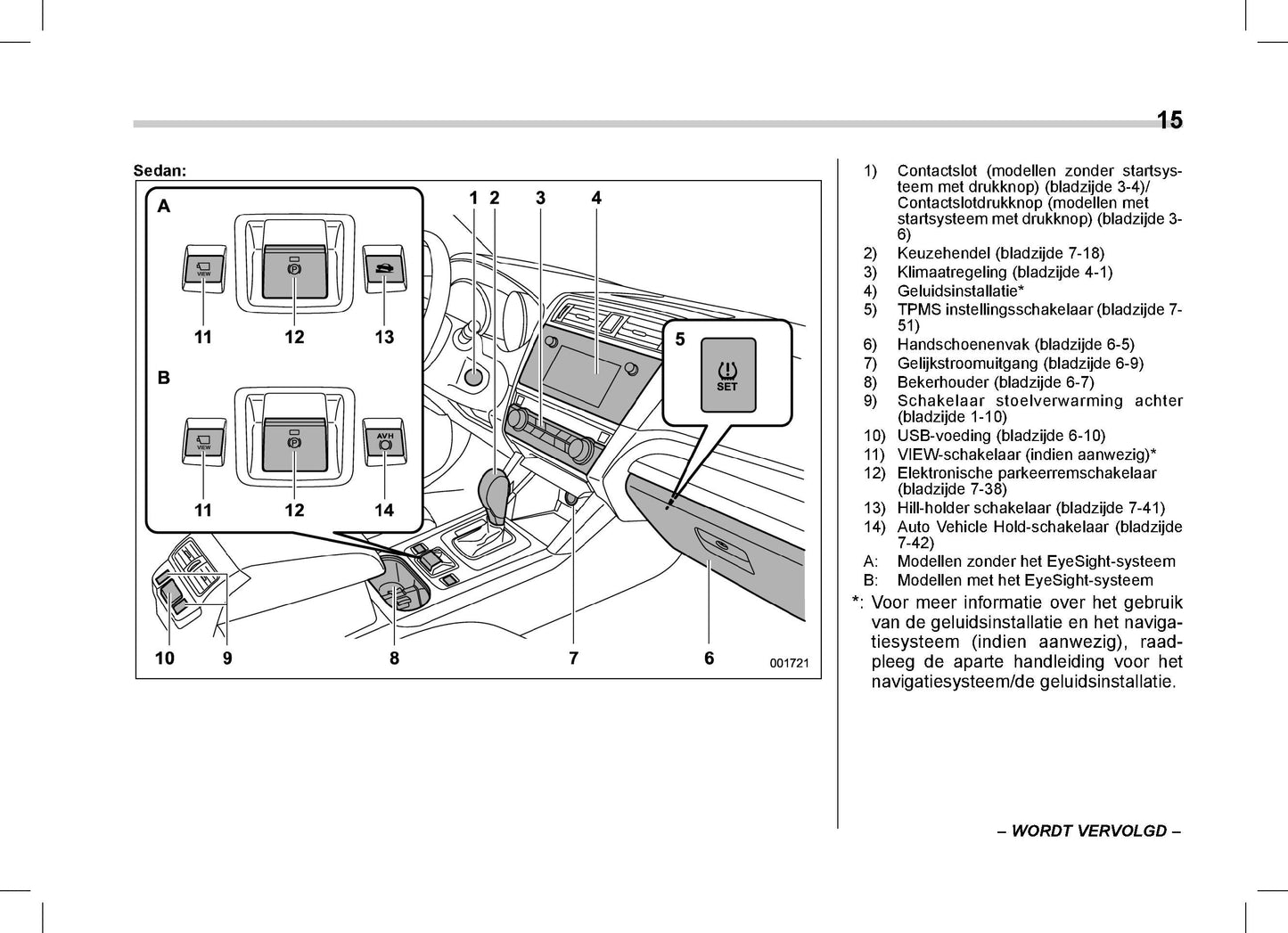 2019 Subaru Outback/Legacy Owner's Manual | Dutch