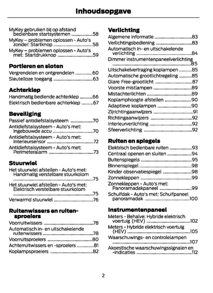 2021-2024 Ford Galaxy/S-Max Bedienungsanleitung | Niederländisch