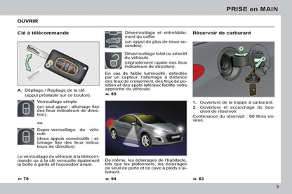 2011-2013 Peugeot 308 cc Bedienungsanleitung | Französisch