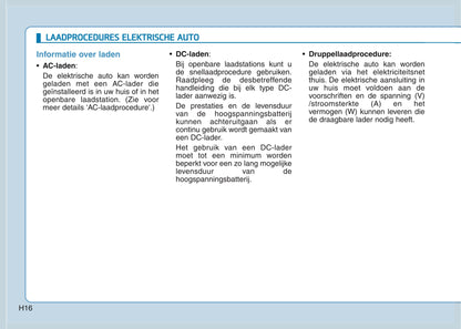 2020 Hyundai Kona Electric Owner's Manual | Dutch