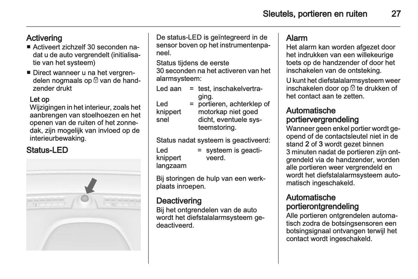 2013 Opel Mokka Owner's Manual | Dutch